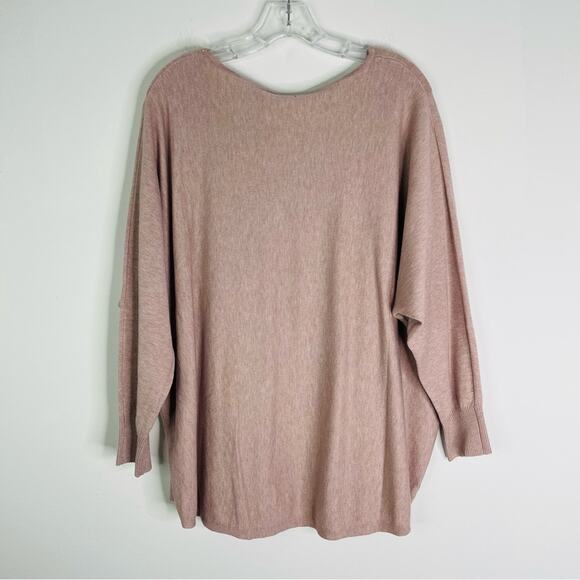 NEW Aedan pink white floral boho cottagecore sweater 2X - Picture 8 of 8